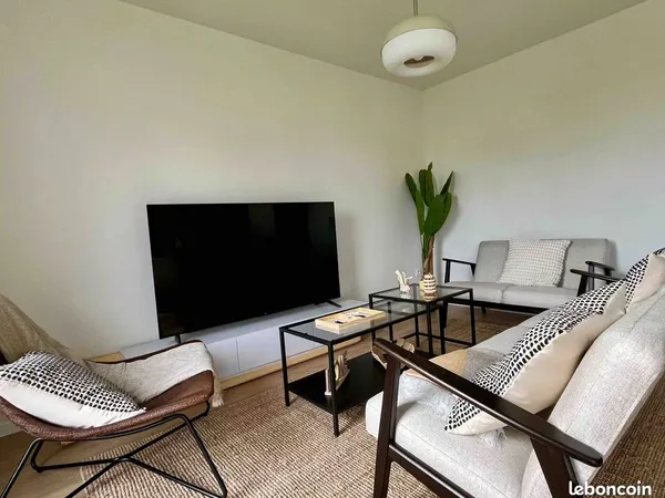🏡 "La Maison Bleue" - Maison 90m² avec jardin & garage - Bail Mobilité UNIQUEMENT - Dunkerque