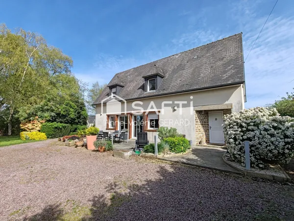 Maison 4chbs,grande pièce à vivre, jardin+champ
