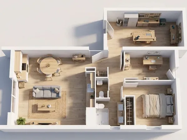 Maison 2 pièces 48 m²