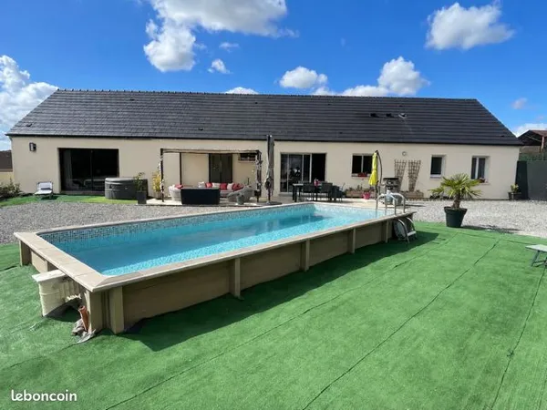Maison individuelle rt 2012 de 169 m2 de plain pied
