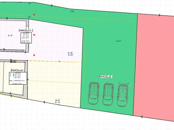 Maison XVIIe, 2 granges et 2 terrains - Ensemble de 5 parcelles