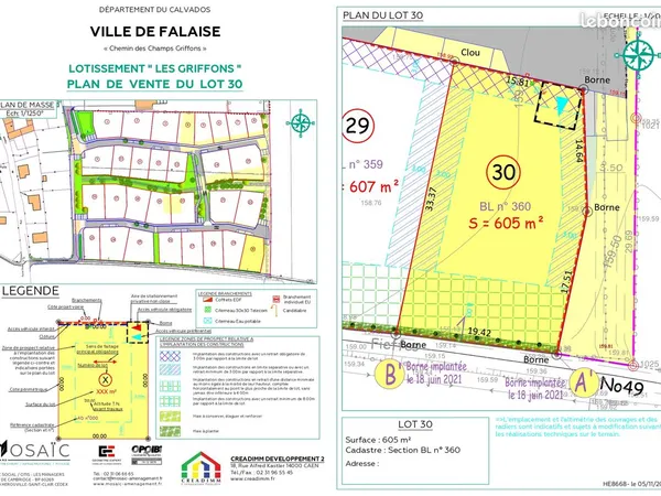 Terrains à bâtir à Falaise