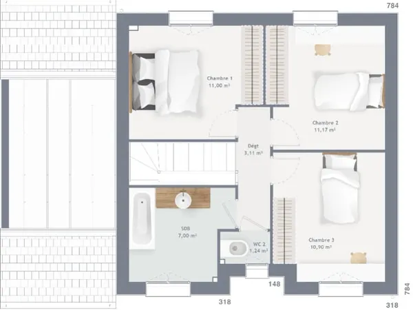 Maison neuve 5 pièces 97 m²