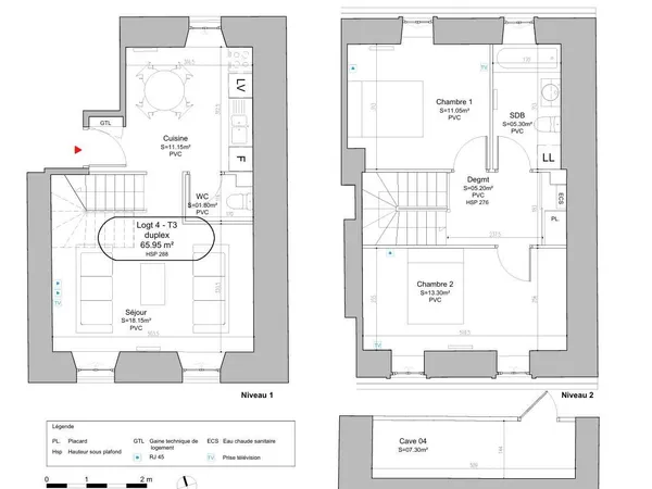 Appartement 3 pièces 70 m²