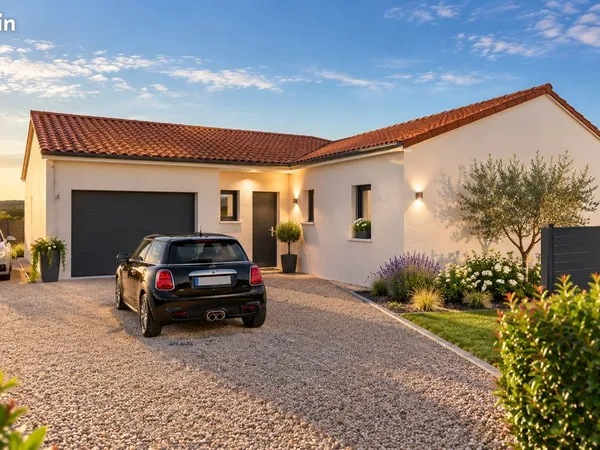 Maison plain pied RE2020 sur terrain de 870m²
