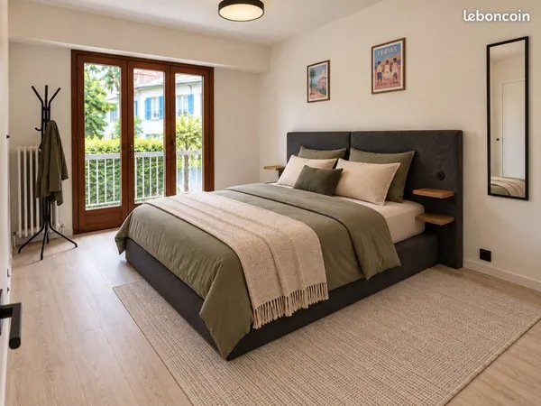 Grande Chambre - Salle de bain+balcon / Hypercentre
