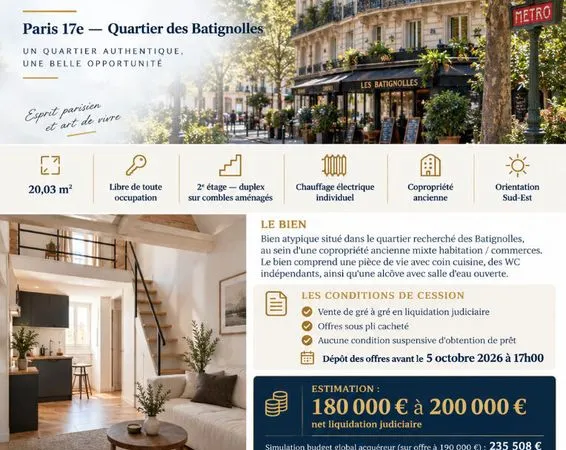 Boutique 20 m² PARIS