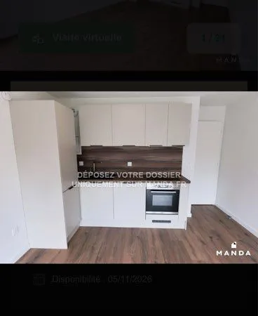 Appartement T2, 42 m2 à Lambersart