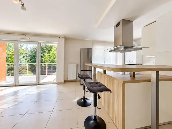 Appartement 3 pièces de 66 m² avec balcon et vue sur la nature