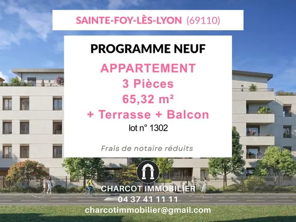 Appartement 3 pièces 65 m²