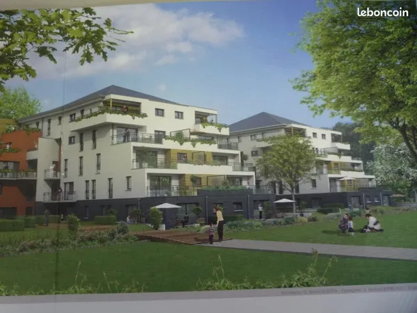 Location appartement lumineux avec grande terrasse vue sur parc - 2 chambres, ascenseur et garage3