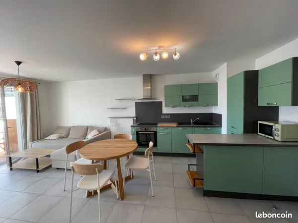 T2 meublé 43 m² - Balcon + Garage - Cran Gevrier Écoquartier - Vue montagne