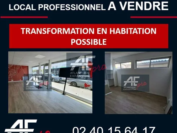 Bureaux 87m² à vendre en centre Saint-Nazaire