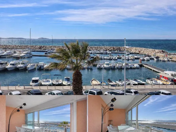 Appartement T2 Port de la Coudoulière vue mer