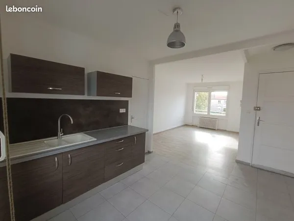 F3 meublé 60m2 cave/jardin