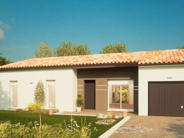 Maison de 90 m² sur un terrain de 470 m² à CHERVEUX en DEUX-SEVRES (79)