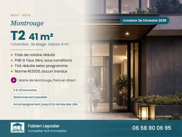 Appartement 2 pièces 41 m²