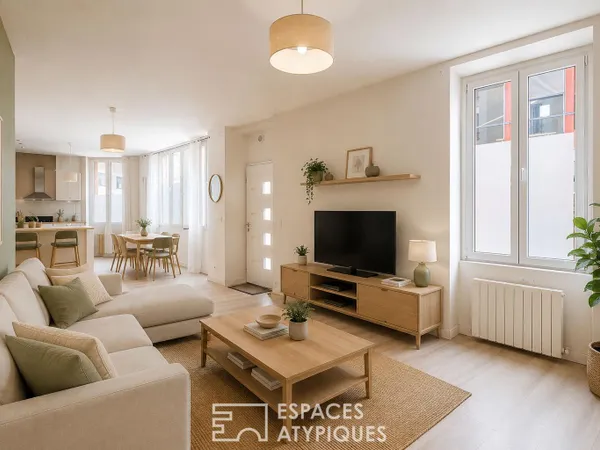 Duplex inversé au potentiel unique à Malakoff