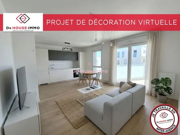 T3 neuf traversant double balcon