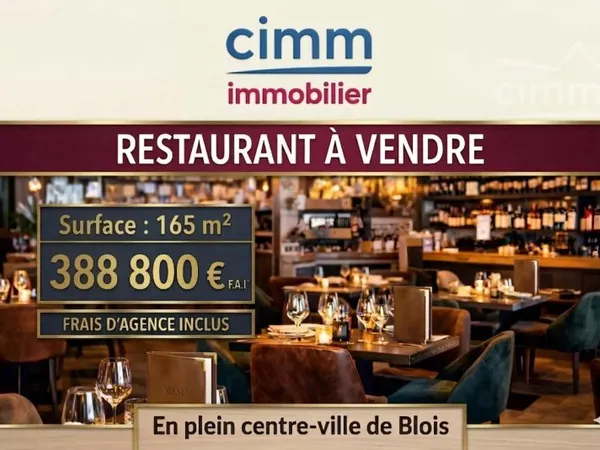 Restaurant "Clé en Main" - 165 m² - Blois Centre-Ville