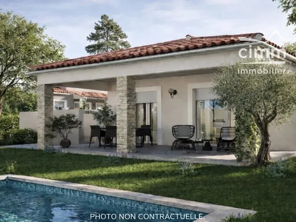 Villa neuve avec piscine et garage. FRAIS DE NOTAIRE REDUITS
