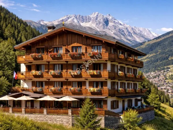 Hôtel 3* à vendre sur La Clusaz 74, murs et fonds de commerces