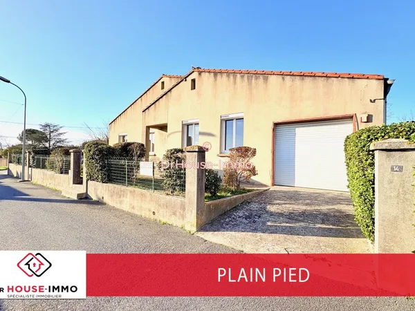 Villa 4 faces de plain pied et garage