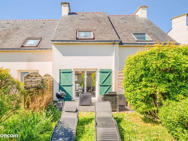 Maison meublée 2 chambres - Jardin, terrasse plein sud & 2 parkings - Ploemeur