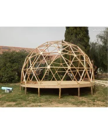 Dôme géodésique 40 m² neuf