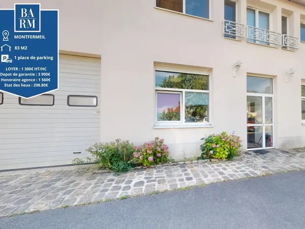 Bureau et espace de travail Location Montfermeil 3p 83m² 1350€
