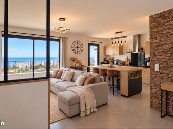 Appartement 3 pièces vue mer