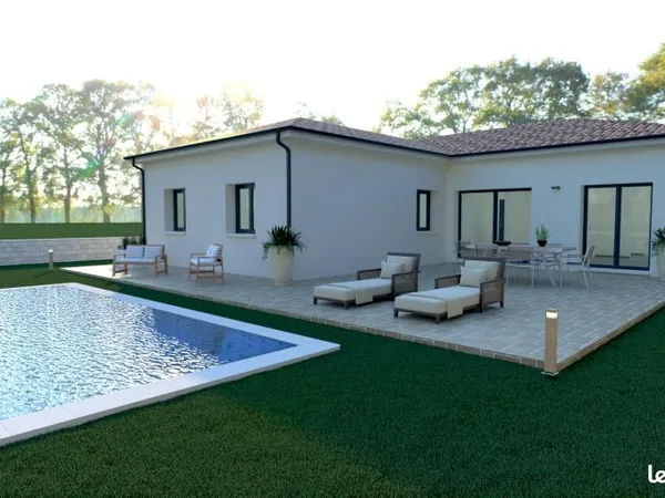 Commune de Plaisance du touch villa 100 m2 avec garage T 5 SUR TERRAIN DE 717 M2