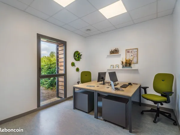 Bureau privatif 1 ou 2 pers. - Velars (proche Dijon), prêt à l'emploi
