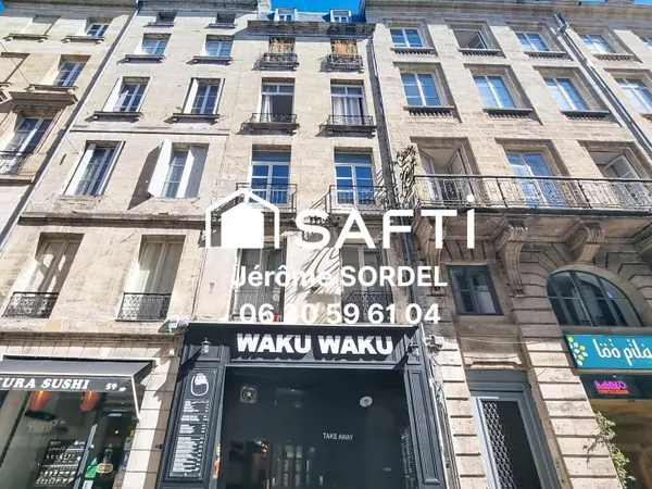 Appartement loué / Bonne rentabilité / Centre de Bordeaux