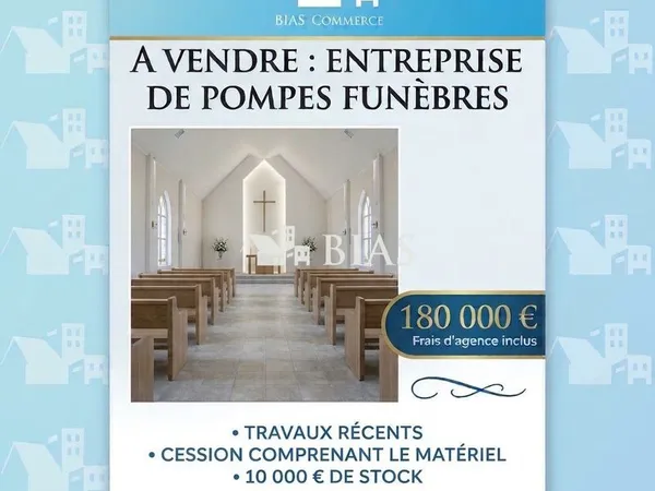 Fonds de commerce 100 m² Auxi-le-Château