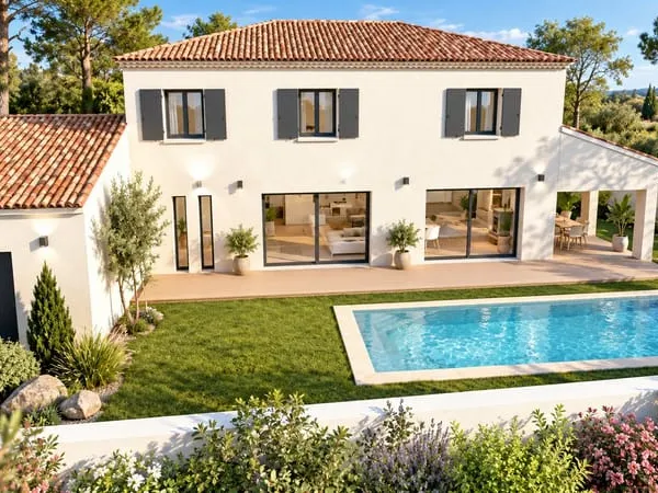 Terrain + maison lotissement secteur recherché a Aix-en-Provence