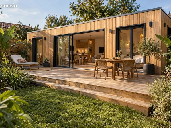 Chalet 4 personnes - 40m2 avec terrasse et jardinet