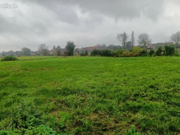 Terrain viabilisé 800m² Marquillies