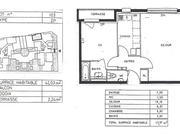 Appartement de 42m2 à louer sur Nanterre