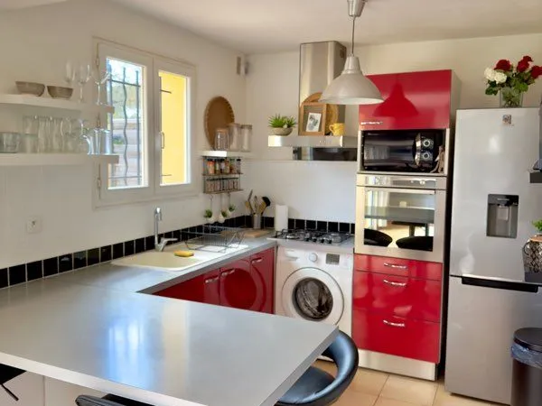 T2 meublé + jardin + barbecue + cadre nature