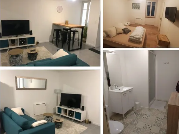 Chambre avec sa SDB privative dans une maison de ville à 900m du centre-ville
