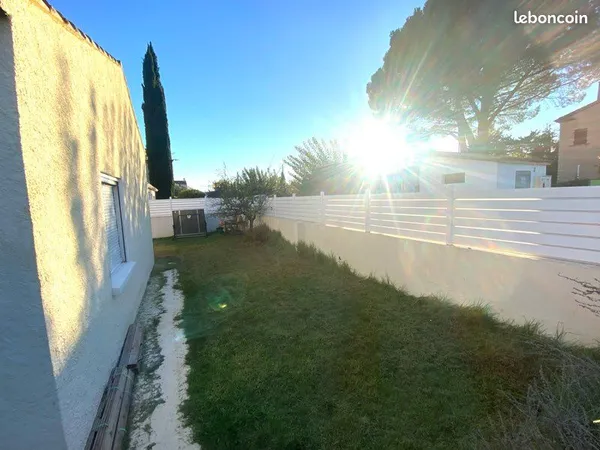 Maison plain pied avec jardin