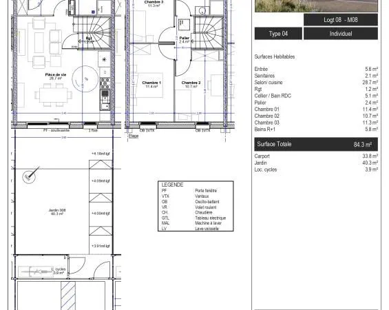 Maison 4 pièces 84 m²