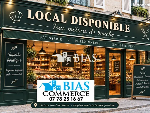 Boutique 50 m² Rouen
