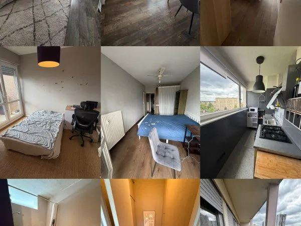 Appartement meublé 3 pièces (73 m²) avec grand balcon et parking - Thionville