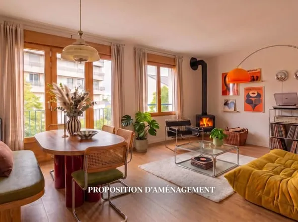 Nantes — Saint-Pasquier : Élégant T3 prêt à vivre avec balcon, poêle, garage et jardin partagé