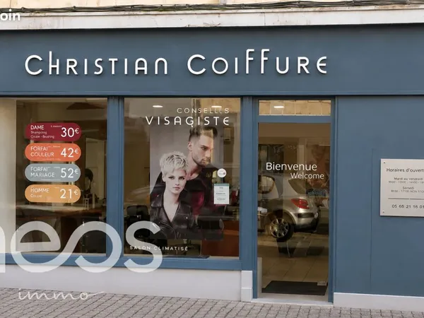 Commerce coiffure 45 m²