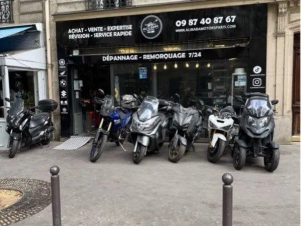 Fond commerce Garage Moto Paris