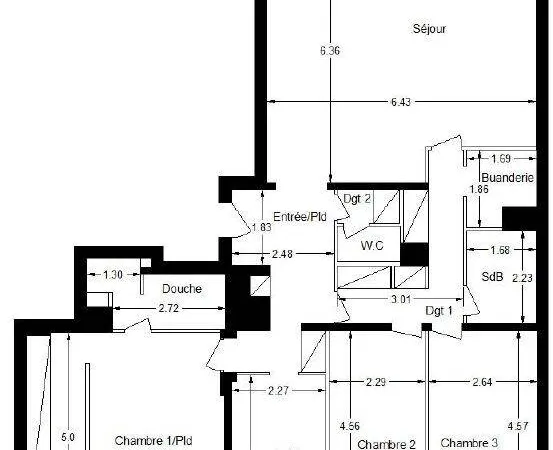 Appartement 4 pièces 123 m²