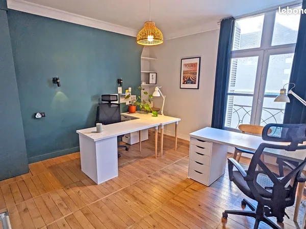 Location bureau indépendant dans espace de coworking en plein centre de Tours